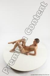 Nude Woman White Sitting poses - ALL Slim bald Sitting poses - simple Multi angle poses Pinup